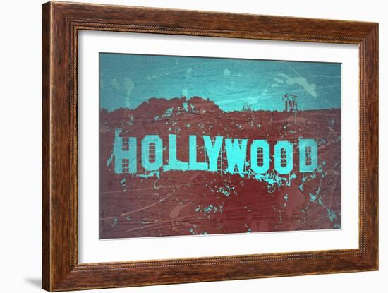 Hollywood Sign-NaxArt-Framed Art Print