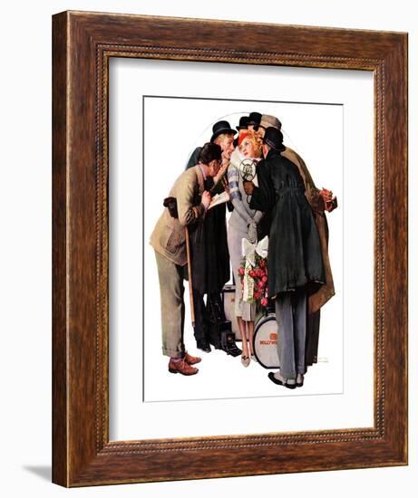 "Hollywood Starlet", March 7,1936-Norman Rockwell-Framed Giclee Print