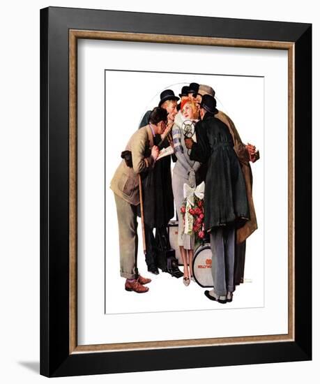 "Hollywood Starlet", March 7,1936-Norman Rockwell-Framed Giclee Print