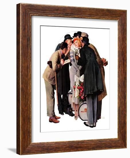 "Hollywood Starlet", March 7,1936-Norman Rockwell-Framed Giclee Print