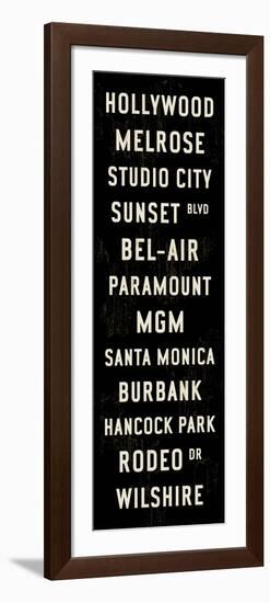 Hollywood Transit Sign-Michael Jon Watt-Framed Giclee Print
