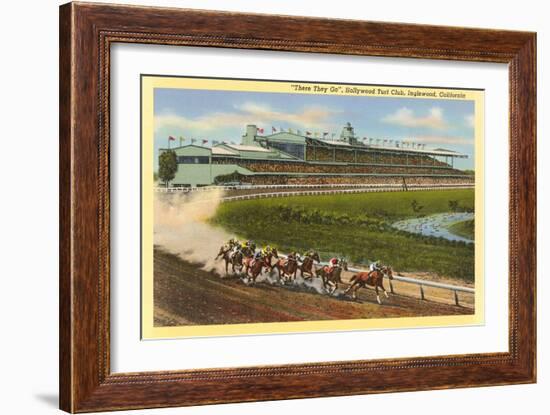 Hollywood Turf Club, Inglewood, California-null-Framed Art Print