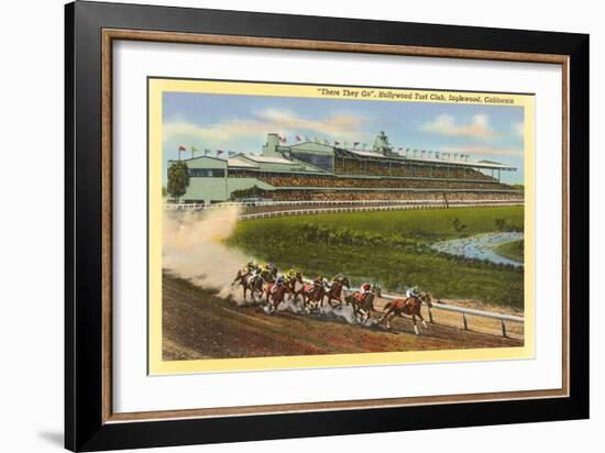 Hollywood Turf Club, Inglewood, California-null-Framed Art Print