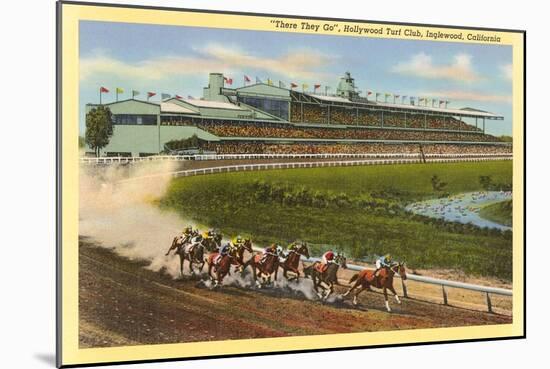 Hollywood Turf Club, Inglewood, California-null-Mounted Art Print