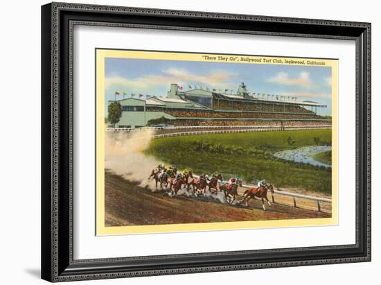 Hollywood Turf Club, Inglewood, California-null-Framed Art Print