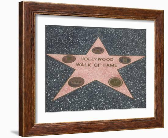 Hollywood Walk of Fame, Hollywood Boulevard, Los Angeles, California-Wendy Connett-Framed Photographic Print