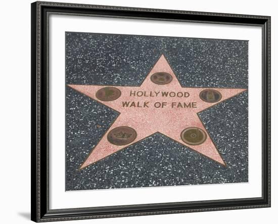 Hollywood Walk of Fame, Hollywood Boulevard, Los Angeles, California-Wendy Connett-Framed Photographic Print