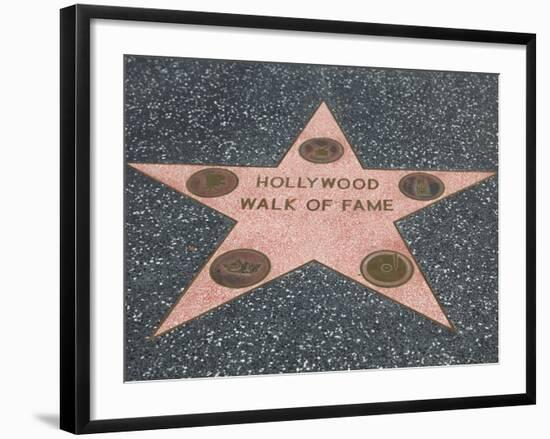 Hollywood Walk of Fame, Hollywood Boulevard, Los Angeles, California-Wendy Connett-Framed Photographic Print