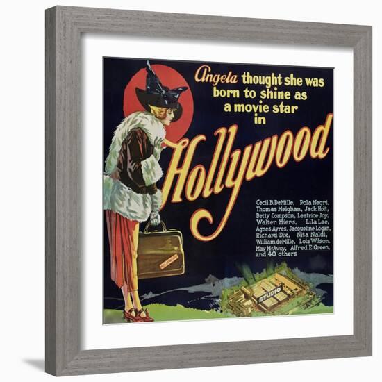 Hollywood-null-Framed Art Print