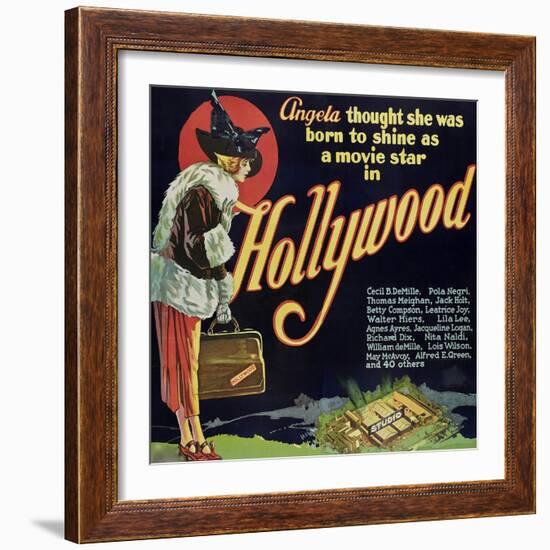 Hollywood-null-Framed Art Print