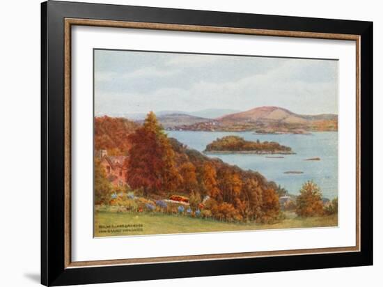 Holme Island and Arnside, from Grange-Over-Sands-Alfred Robert Quinton-Framed Giclee Print