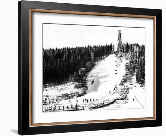 Holmenkollbakken Skiing-null-Framed Photographic Print