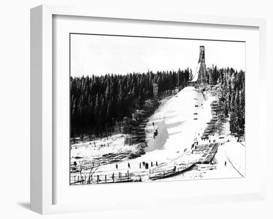 Holmenkollbakken Skiing-null-Framed Photographic Print