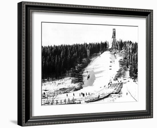 Holmenkollbakken Skiing-null-Framed Photographic Print