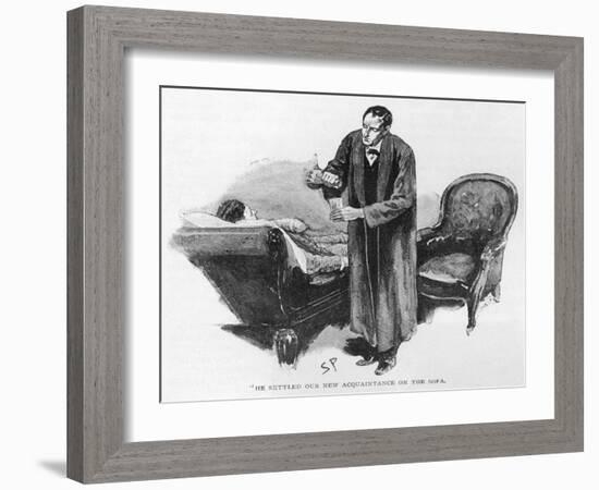 Holmes and Hatherley-Sidney Paget-Framed Art Print