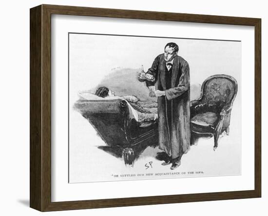 Holmes and Hatherley-Sidney Paget-Framed Art Print