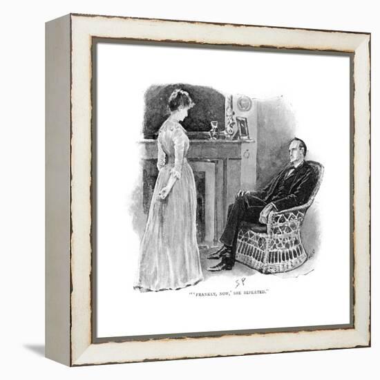 Holmes and Mrs. St. Clair-Sidney Paget-Framed Premier Image Canvas