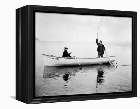 Holmes Harbor, Whidbey Island, Landing Fish, 1931-Asahel Curtis-Framed Premier Image Canvas