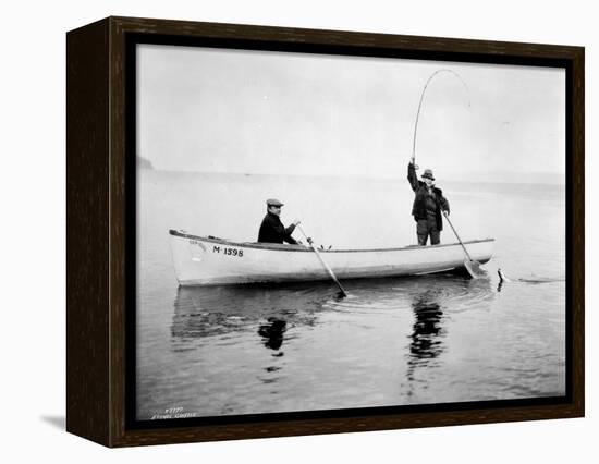 Holmes Harbor, Whidbey Island, Landing Fish, 1931-Asahel Curtis-Framed Premier Image Canvas
