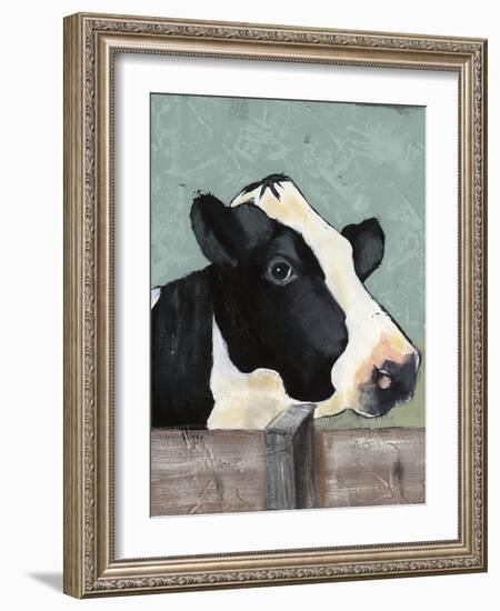 Holstein Cow I-Jade Reynolds-Framed Art Print