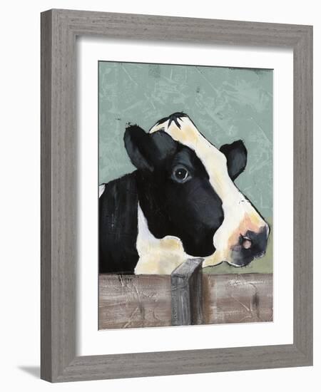 Holstein Cow I-Jade Reynolds-Framed Art Print