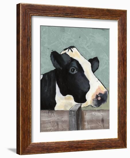 Holstein Cow I-Jade Reynolds-Framed Art Print