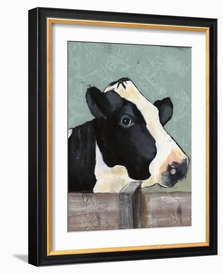 Holstein Cow I-Jade Reynolds-Framed Art Print