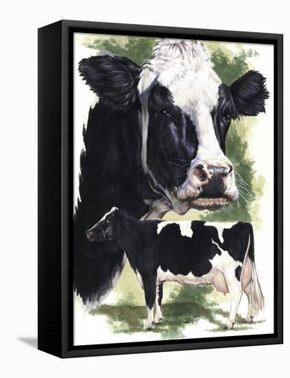 Holstein Cow-Barbara Keith-Framed Premier Image Canvas