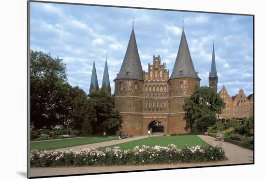 Holsten Gate of Hanseatic City of Lubeck-null-Mounted Photo