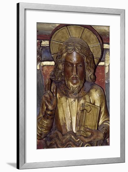 Holy Apostle, Wooden Relief from the Upper Chapel of the Holy Chapel, Paris, Ile-De-France, France-null-Framed Giclee Print