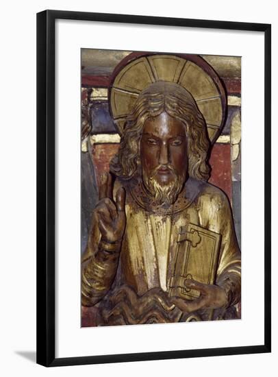 Holy Apostle, Wooden Relief from the Upper Chapel of the Holy Chapel, Paris, Ile-De-France, France-null-Framed Giclee Print