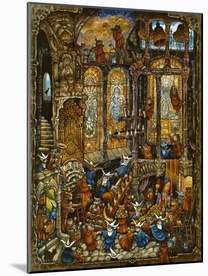 Holy Cats 2 with Nuns-Bill Bell-Mounted Giclee Print