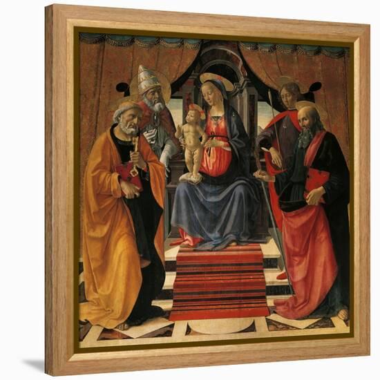 Holy Conversation-Domenico Ghirlandaio-Framed Premier Image Canvas