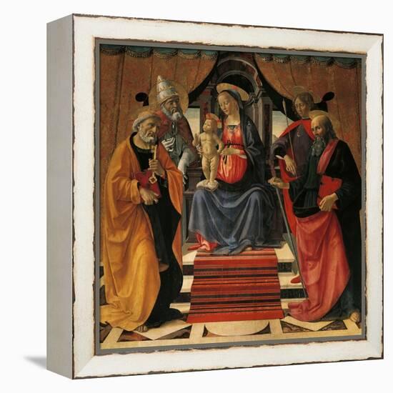Holy Conversation-Domenico Ghirlandaio-Framed Premier Image Canvas