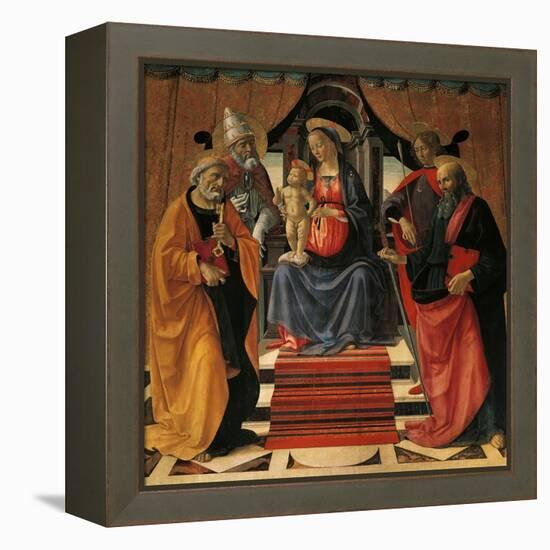 Holy Conversation-Domenico Ghirlandaio-Framed Premier Image Canvas