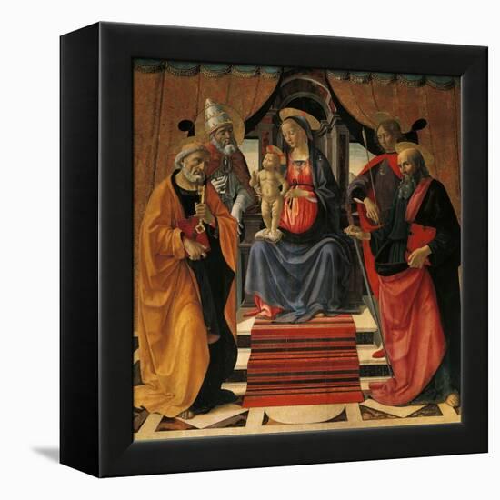 Holy Conversation-Domenico Ghirlandaio-Framed Premier Image Canvas