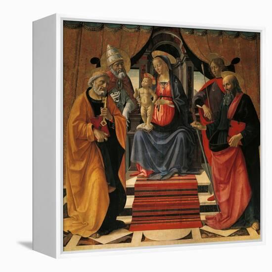 Holy Conversation-Domenico Ghirlandaio-Framed Premier Image Canvas