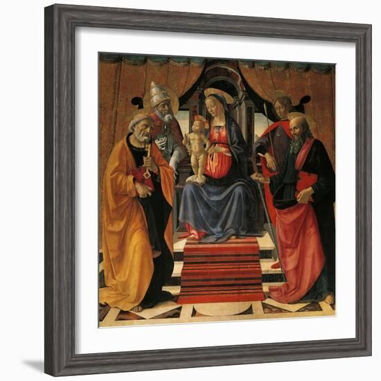 Holy Conversation-Domenico Ghirlandaio-Framed Giclee Print