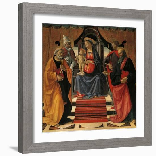 Holy Conversation-Domenico Ghirlandaio-Framed Giclee Print