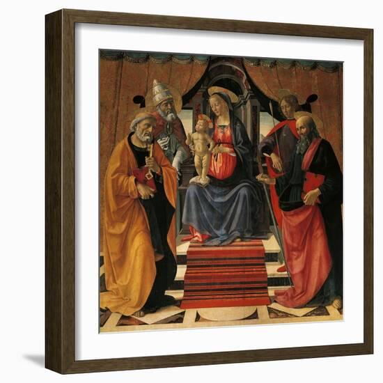 Holy Conversation-Domenico Ghirlandaio-Framed Giclee Print