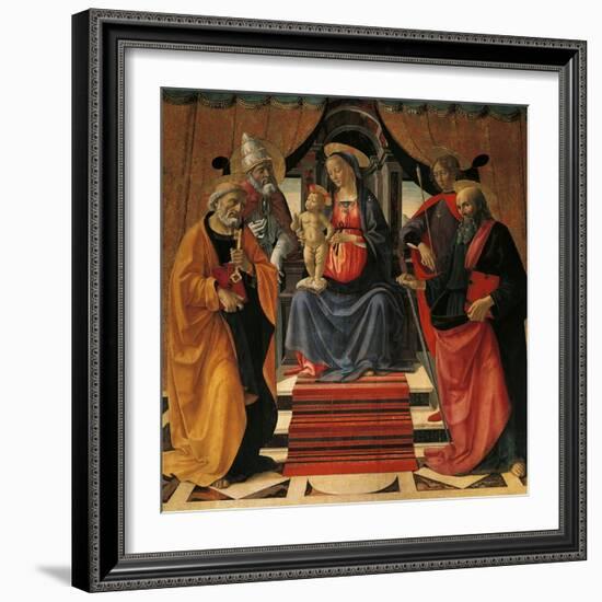 Holy Conversation-Domenico Ghirlandaio-Framed Giclee Print