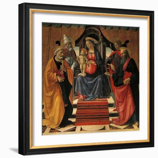 Holy Conversation-Domenico Ghirlandaio-Framed Giclee Print