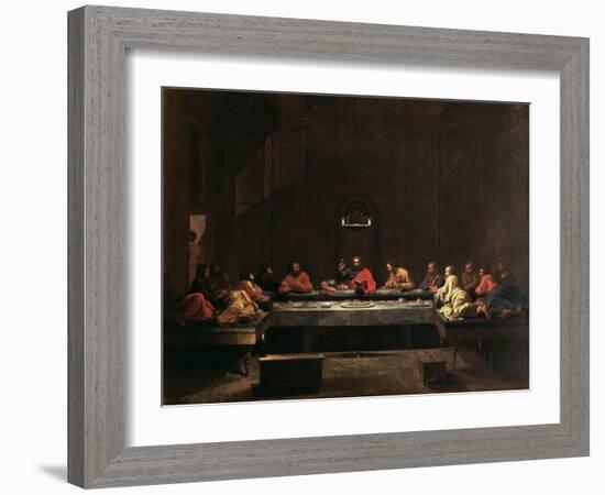 Holy Eucharist, C.1638-40-Nicolas Poussin-Framed Giclee Print