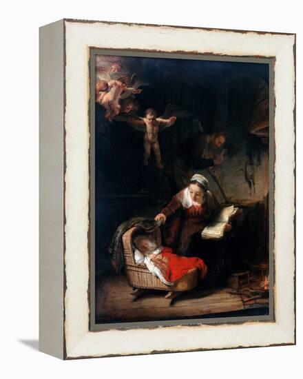 Holy Family by Rembrandt van Rijn-null-Framed Premier Image Canvas