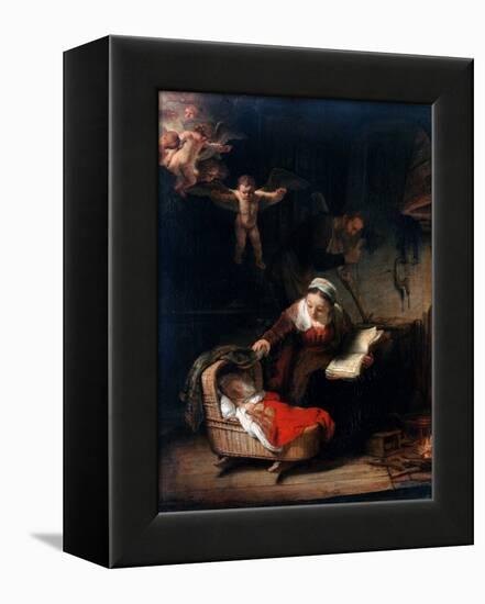 Holy Family by Rembrandt van Rijn-null-Framed Premier Image Canvas