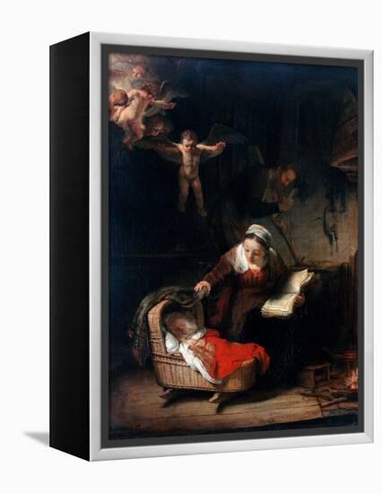 Holy Family by Rembrandt van Rijn-null-Framed Premier Image Canvas