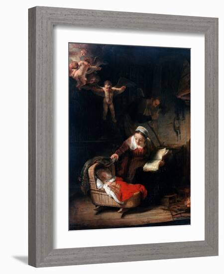 Holy Family by Rembrandt van Rijn-null-Framed Photographic Print