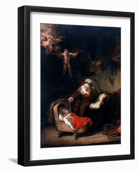 Holy Family by Rembrandt van Rijn--Framed Photographic Print