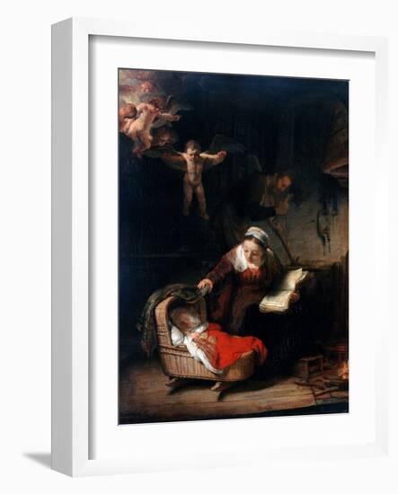 Holy Family by Rembrandt van Rijn-null-Framed Photographic Print