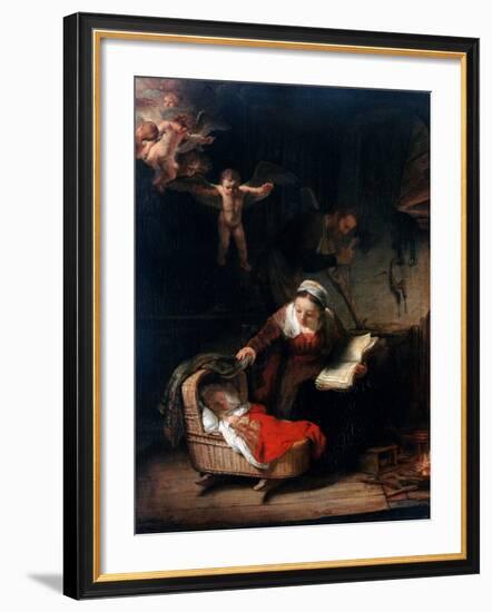 Holy Family by Rembrandt van Rijn-null-Framed Photographic Print